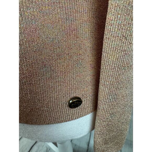 TED BAKER Eloisy dusky pink faux wrap cross over knit pullover size 0 (2 US) - Picture 3 of 7